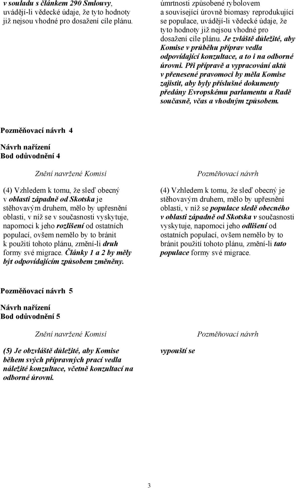 Je zvláště důležité, aby Komise v průběhu příprav vedla odpovídající konzultace, a to i na odborné úrovni.