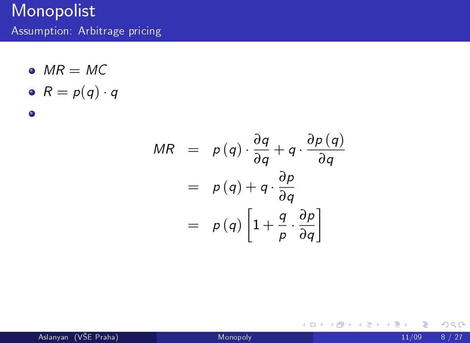 q q = p (q) + q p q = p (q) 1 + q p p q