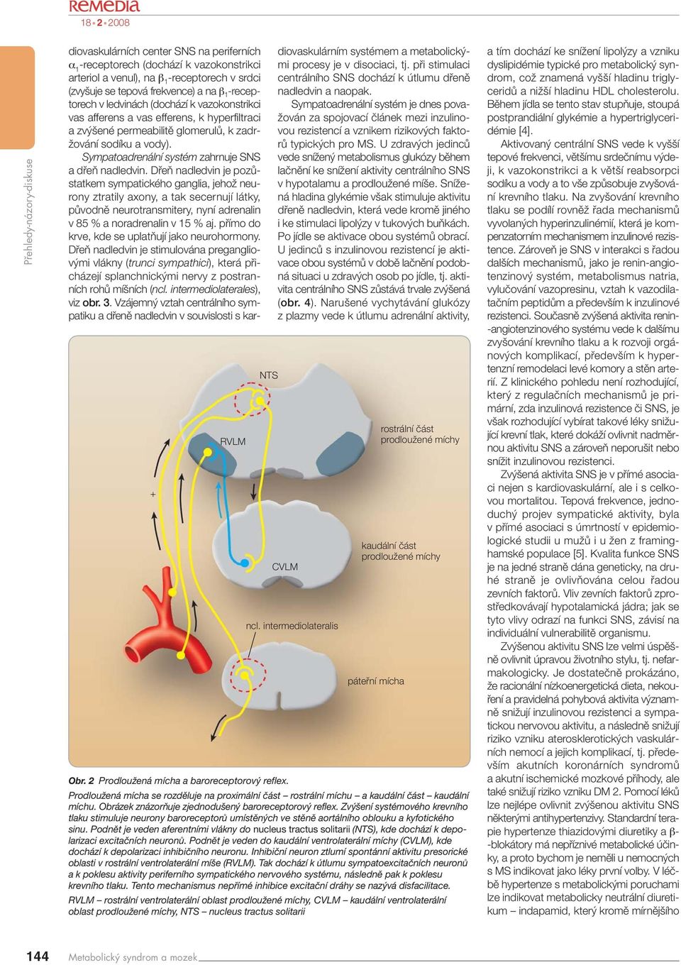 DfieÀ nadledvin je pozûstatkem sympatického ganglia, jehoï neurony ztratily axony, a tak secernují látky, pûvodnû neurotransmitery, nyní adrenalin v 85 % a noradrenalin v 15 % aj.