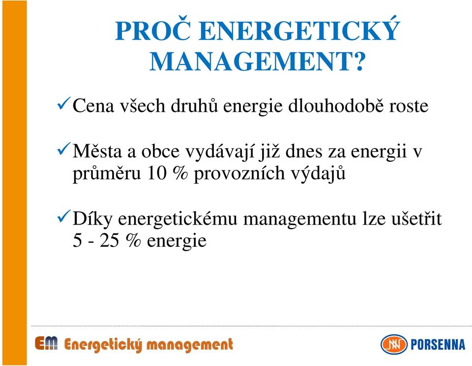 obce vydávají již dnes za energii v průměru 10 %