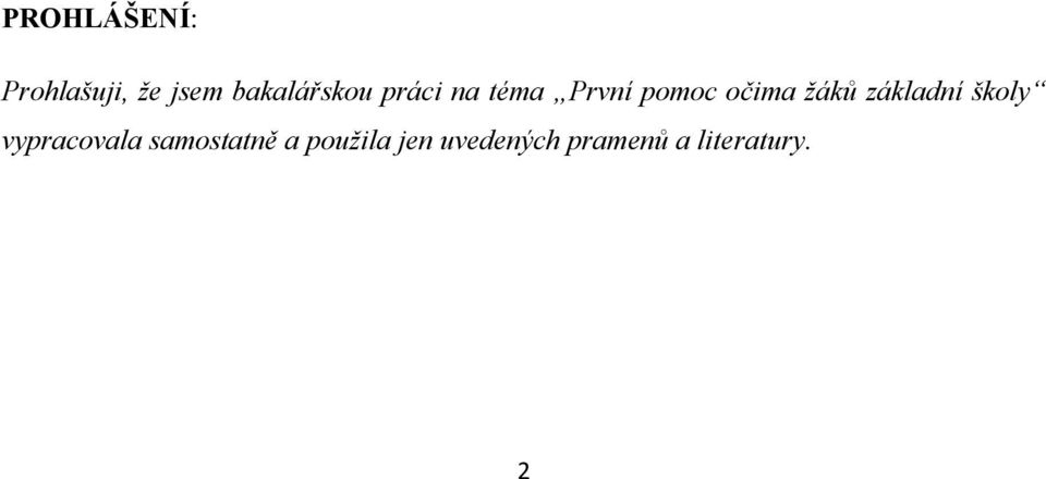 očima žáků základní školy vypracovala