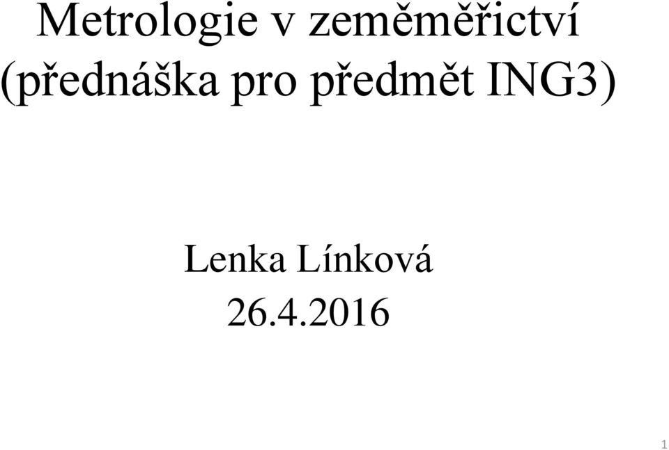 (přednáška pro