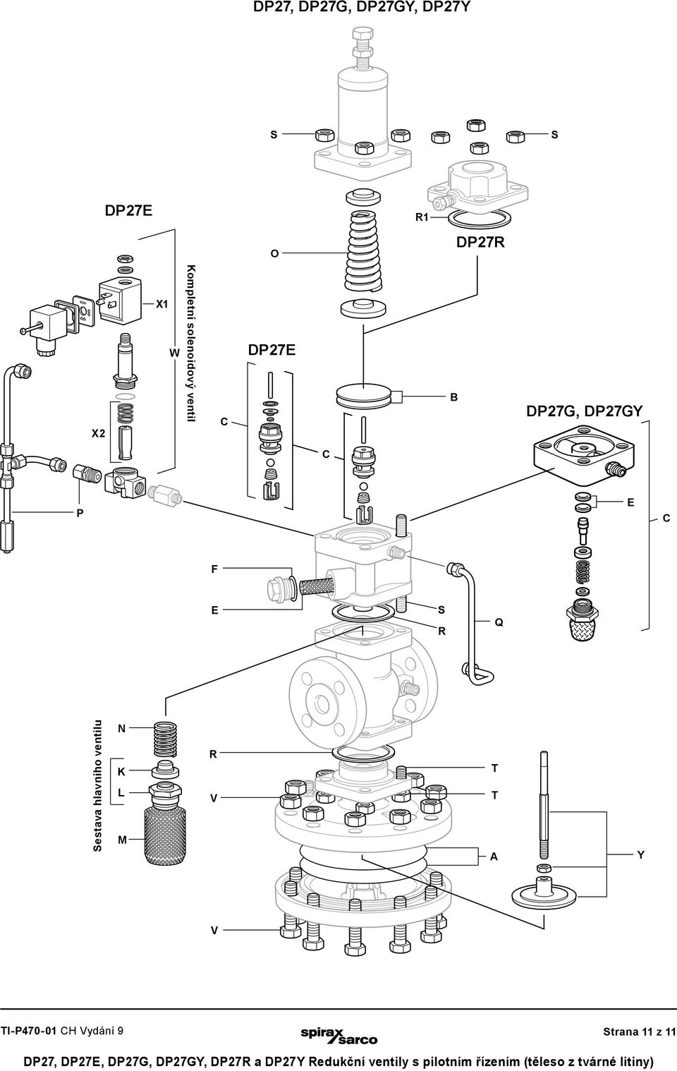 DP27G, DP27GY C P C S R Q Sestava