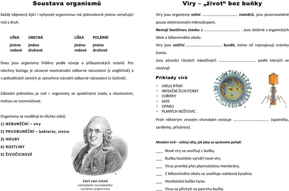 Pro všechny biology je závazné mezinárodní odborné názvosloví (v angličtině) a v jednotlivých zemích je vytvořeno národní odborné názvosloví (v češtině).