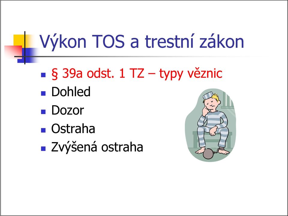 1 TZ typy věznic