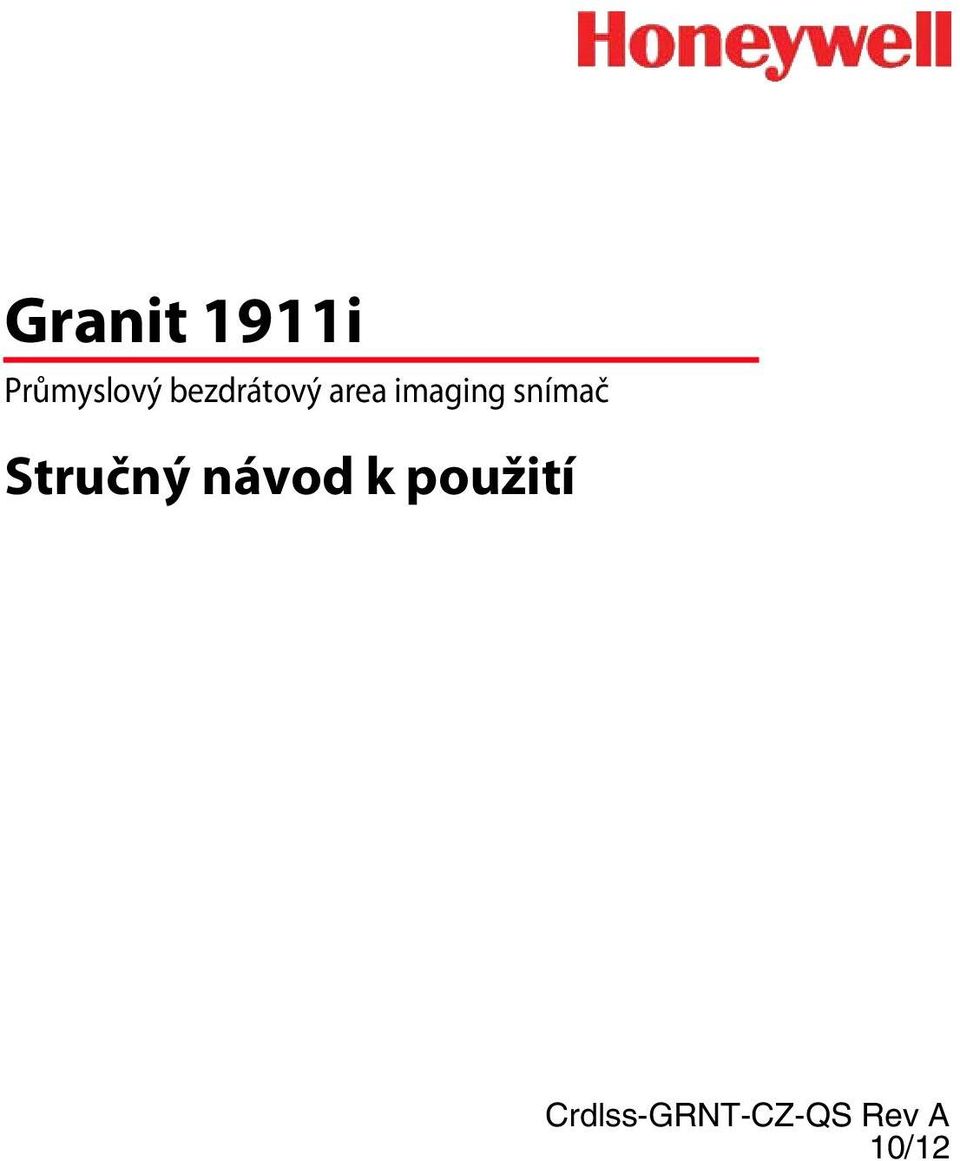 snímač Stručný návod k