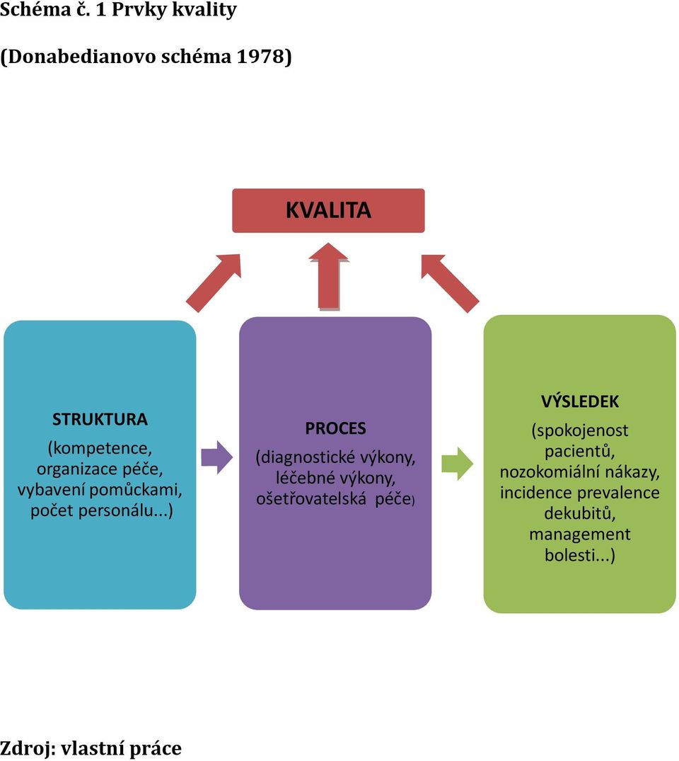 organizace péče, vybavení pomůckami, počet personálu.