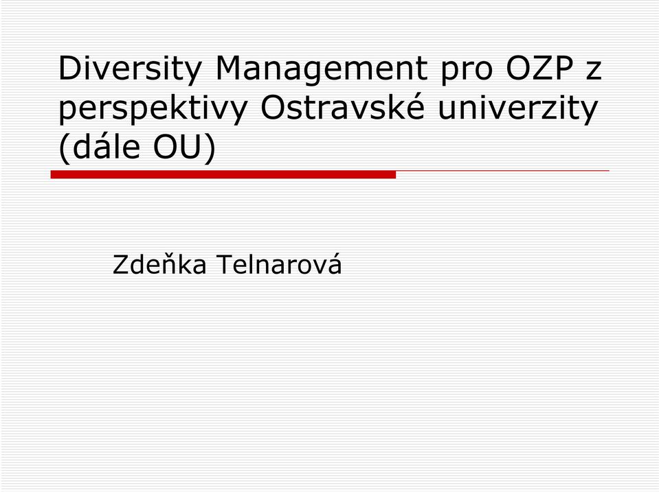 Ostravské univerzity