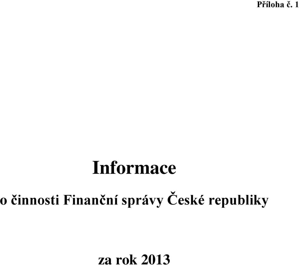 činnosti Finanční