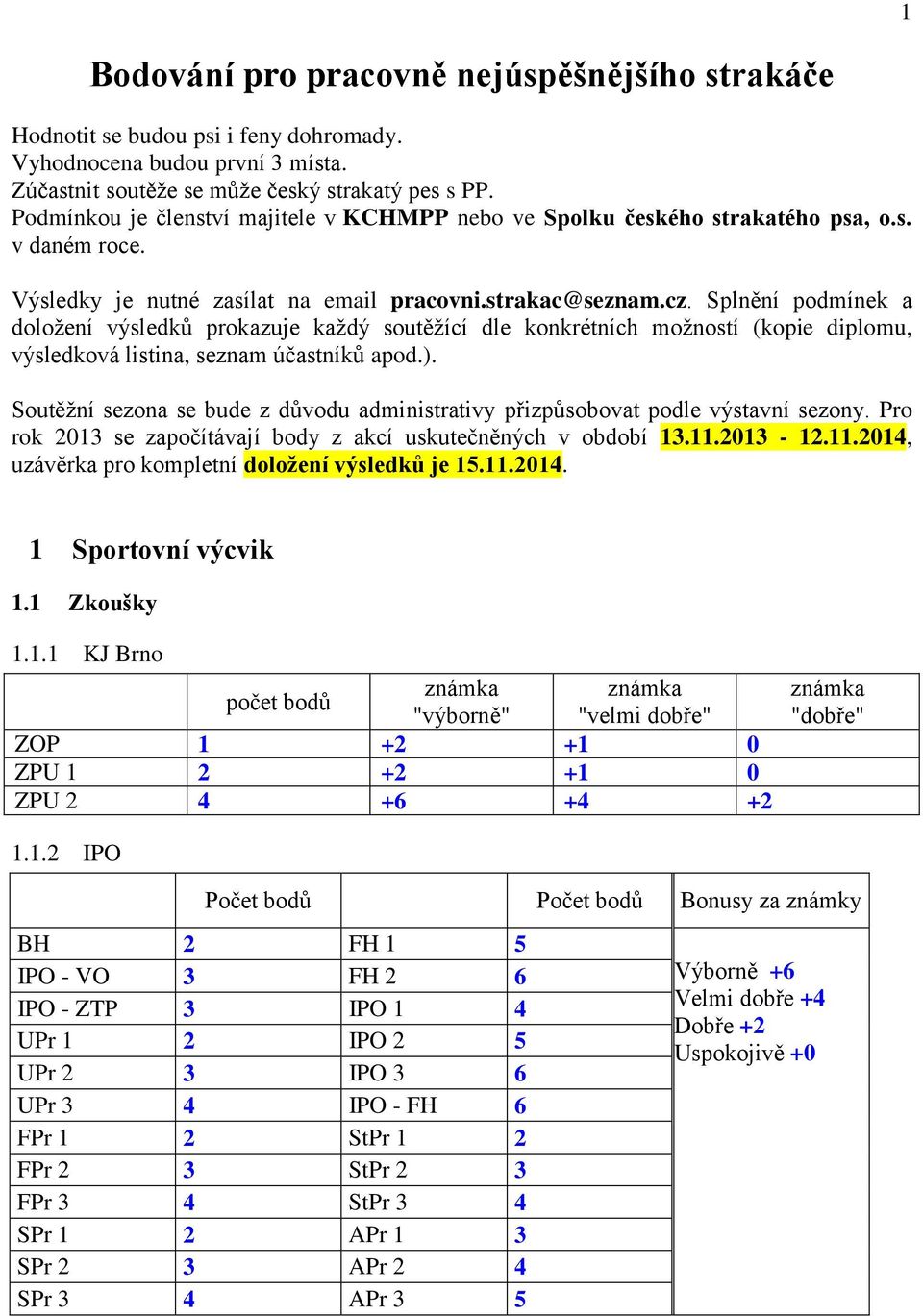 Splnění podmínek a doložení výsledků prokazuje každý soutěžící dle konkrétních možností (kopie diplomu, výsledková listina, seznam účastníků apod.).