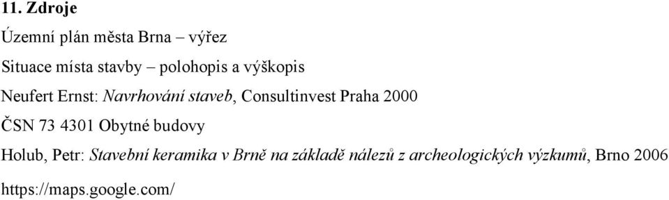 ČSN 73 4301 Obytné budovy Holub, Petr: Stavební keramika v Brně na