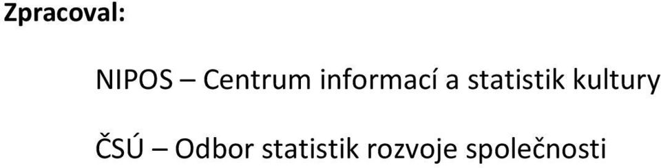 statistik kultury ČSÚ