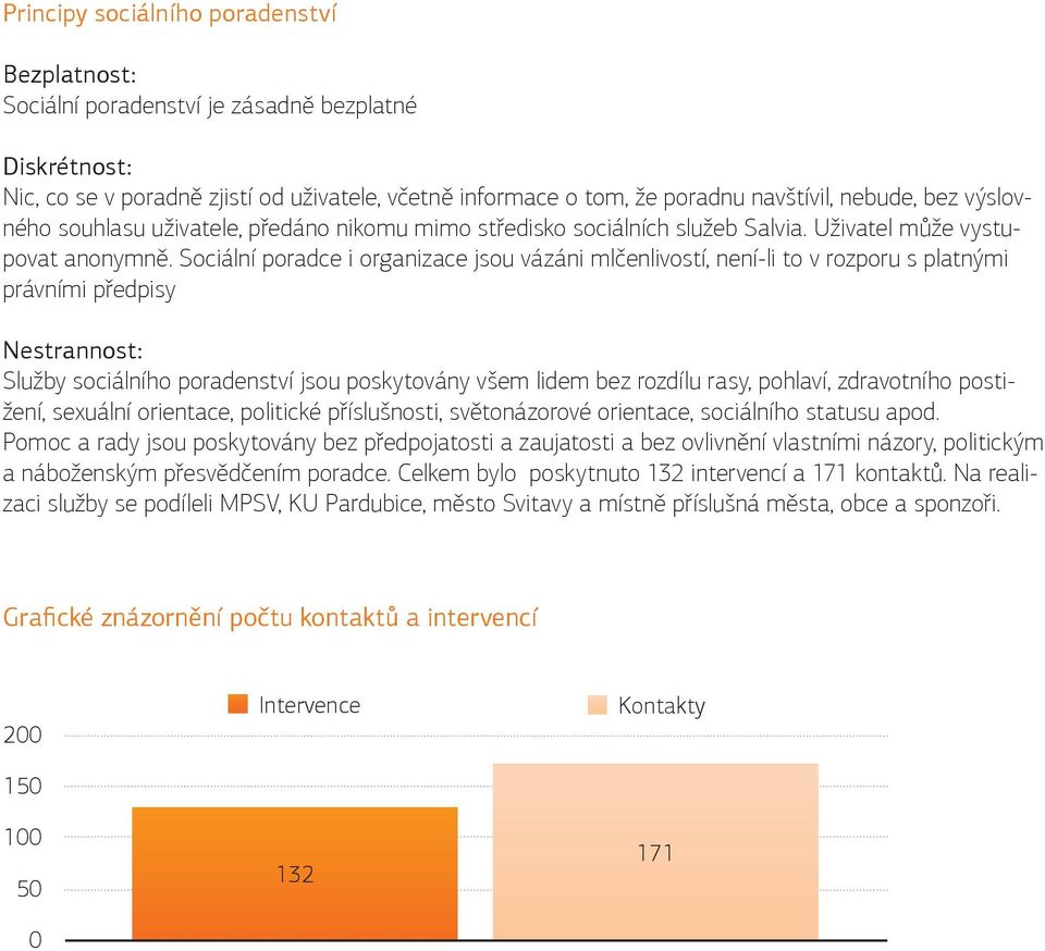 Sociální poradce i organizace jsou vázáni mlčenlivostí, není-li to v rozporu s platnými právními předpisy Nestrannost: Služby sociálního poradenství jsou poskytovány všem lidem bez rozdílu rasy,