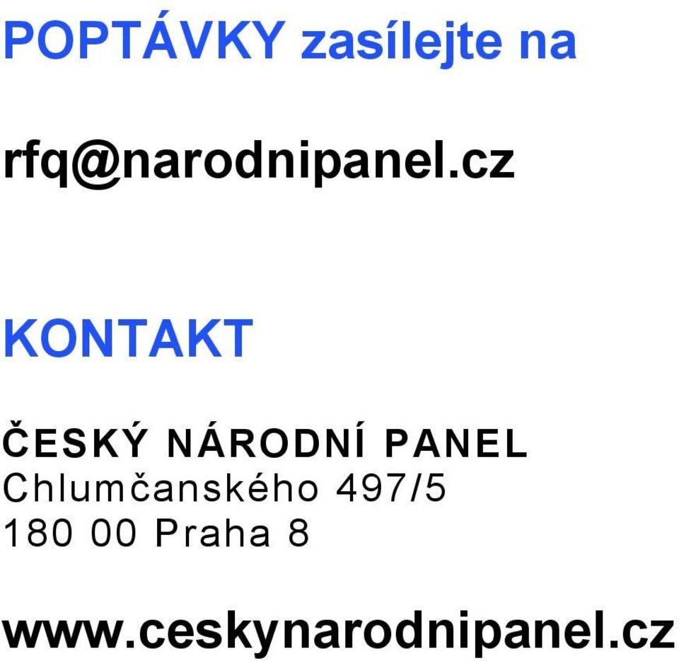 cz KONTAKT ČESKÝ NÁRODNÍ PANEL