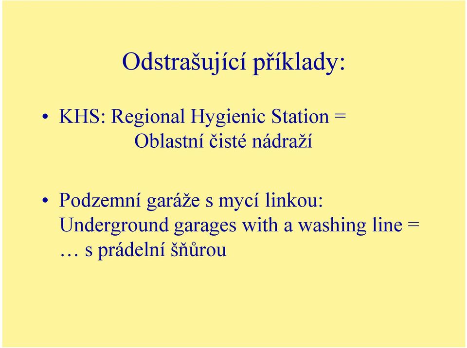 Podzemní garáže s mycí linkou: Underground