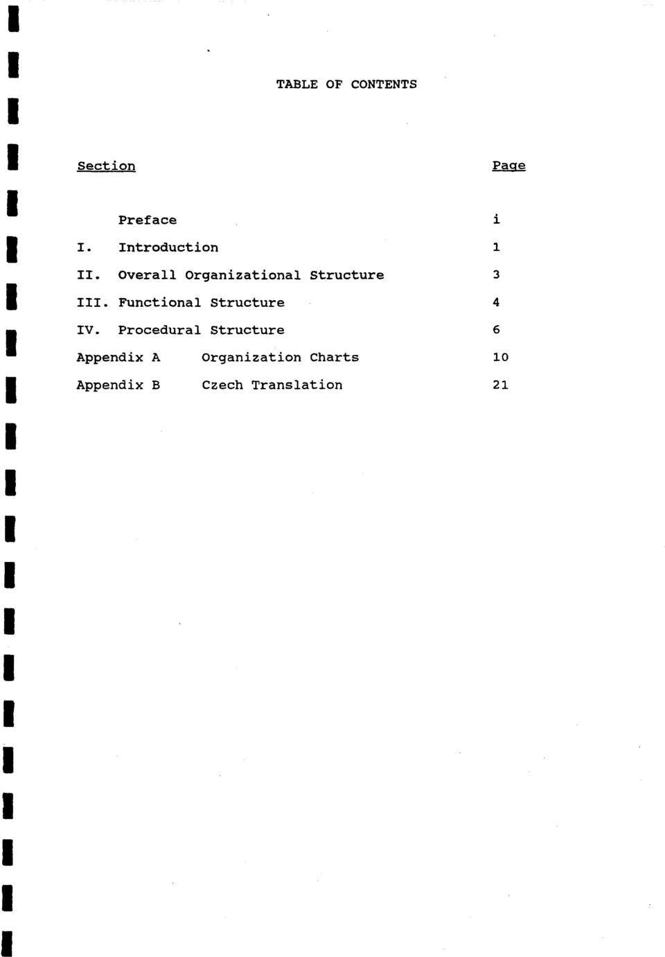 Functional Structure V.