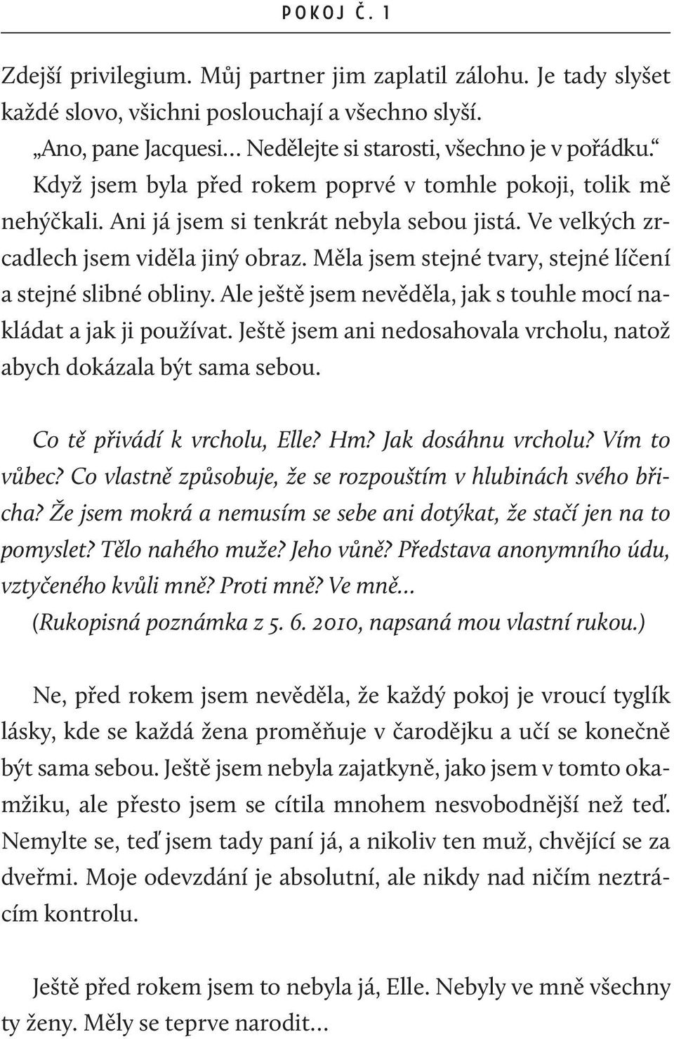 Měla jsem stejné tvary, stejné líčení a stejné slibné obliny. Ale ještě jsem nevěděla, jak s touhle mocí nakládat a jak ji používat.