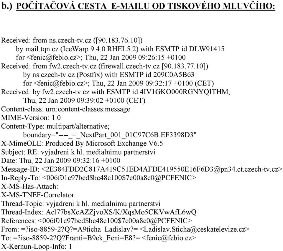 cz>; Thu, 22 Jan 2009 09:32:17 +0100 (CET) Received: by fw2.czech-tv.