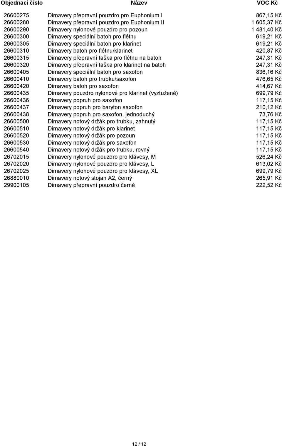 flétnu na batoh 247,31 Kč 26600320 Dimavery přepravní taška pro klarinet na batoh 247,31 Kč 26600405 Dimavery speciální batoh pro saxofon 836,16 Kč 26600410 Dimavery batoh pro trubku/saxofon 476,65