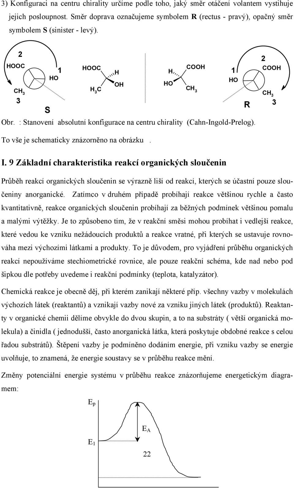 : Stanovení absolutní konfigurace na centru chirality (ahn-ingold-prelog). 2 OO 3 3 To vše je schematicky znázorněno na obrázku. I.