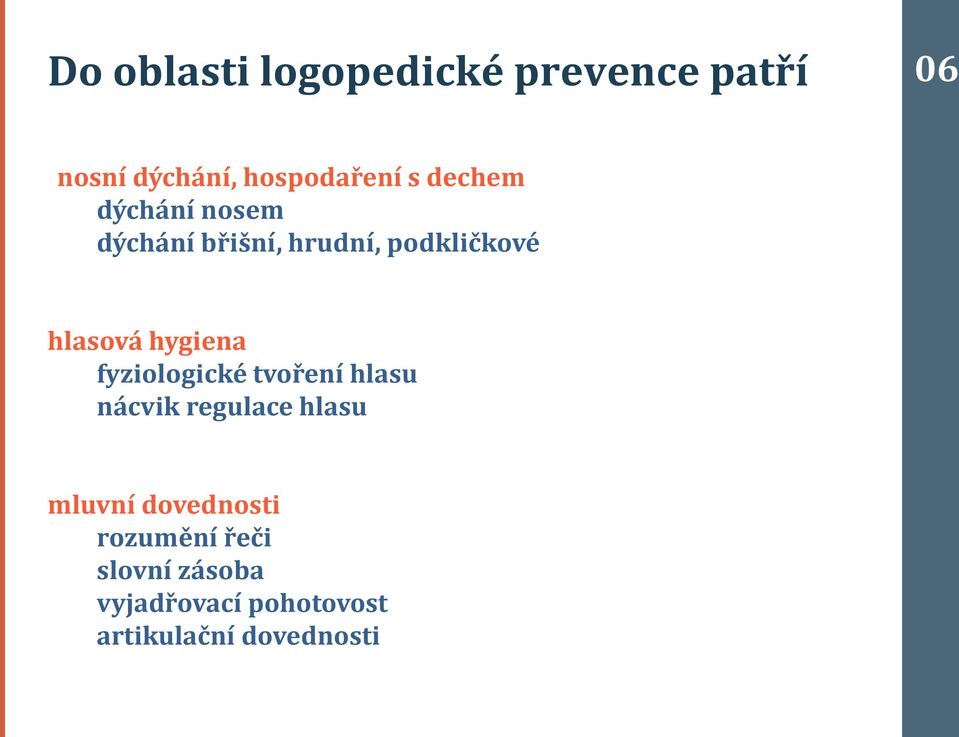 hygiena fyziologické tvoření hlasu nácvik regulace hlasu mluvní