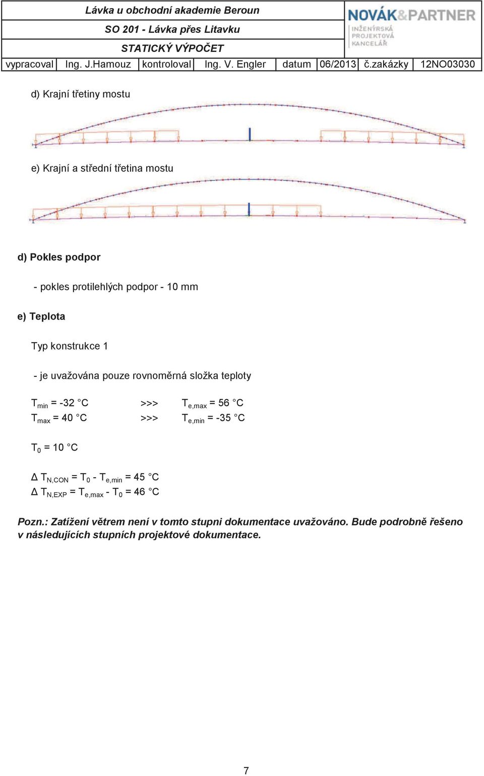 1 - je uvažována pouze rovnomrná složka teploty T min = -32 C >>> T e,max = 56 C T max = 40 C >>> T e,min = -35 C T 0 = 10 C T N,CON = T 0 - T e,min = 45