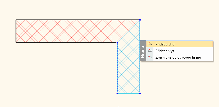 8 ARCHline.XP 2014 Tutoriál Nové vrcholy můžete do zdi vkládat i ve 3D okně. I zde platí stejné příkazy jako pro její obrys ve 2D okně. 1.2. Zaoblení rohu Nyní si ukážeme na jednoduchém příkladu jak zaoblit vnější roh zdí spojených ve tvaru L.