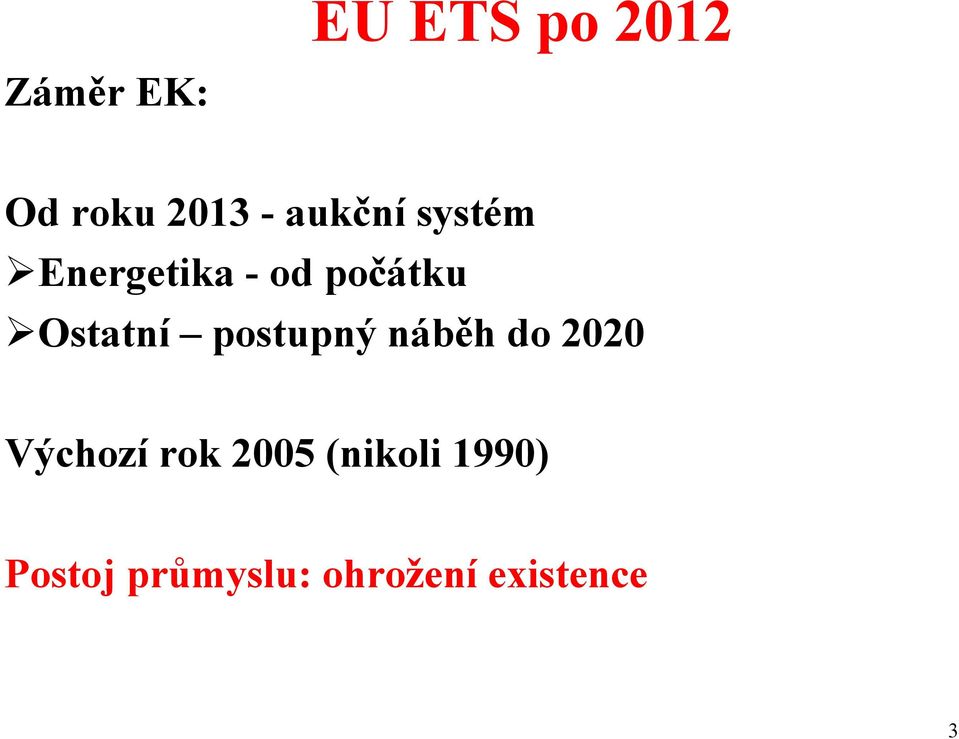 Ostatní postupný náběh do 2020 Výchozí rok