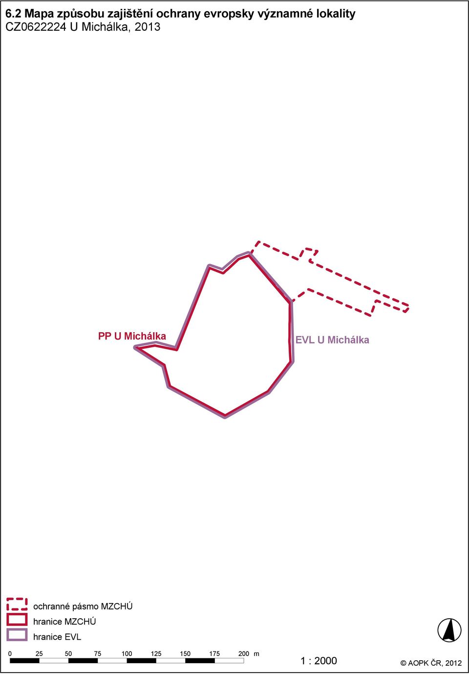 U Michálka ochranné pásmo MZCHÚ hranice MZCHÚ hranice