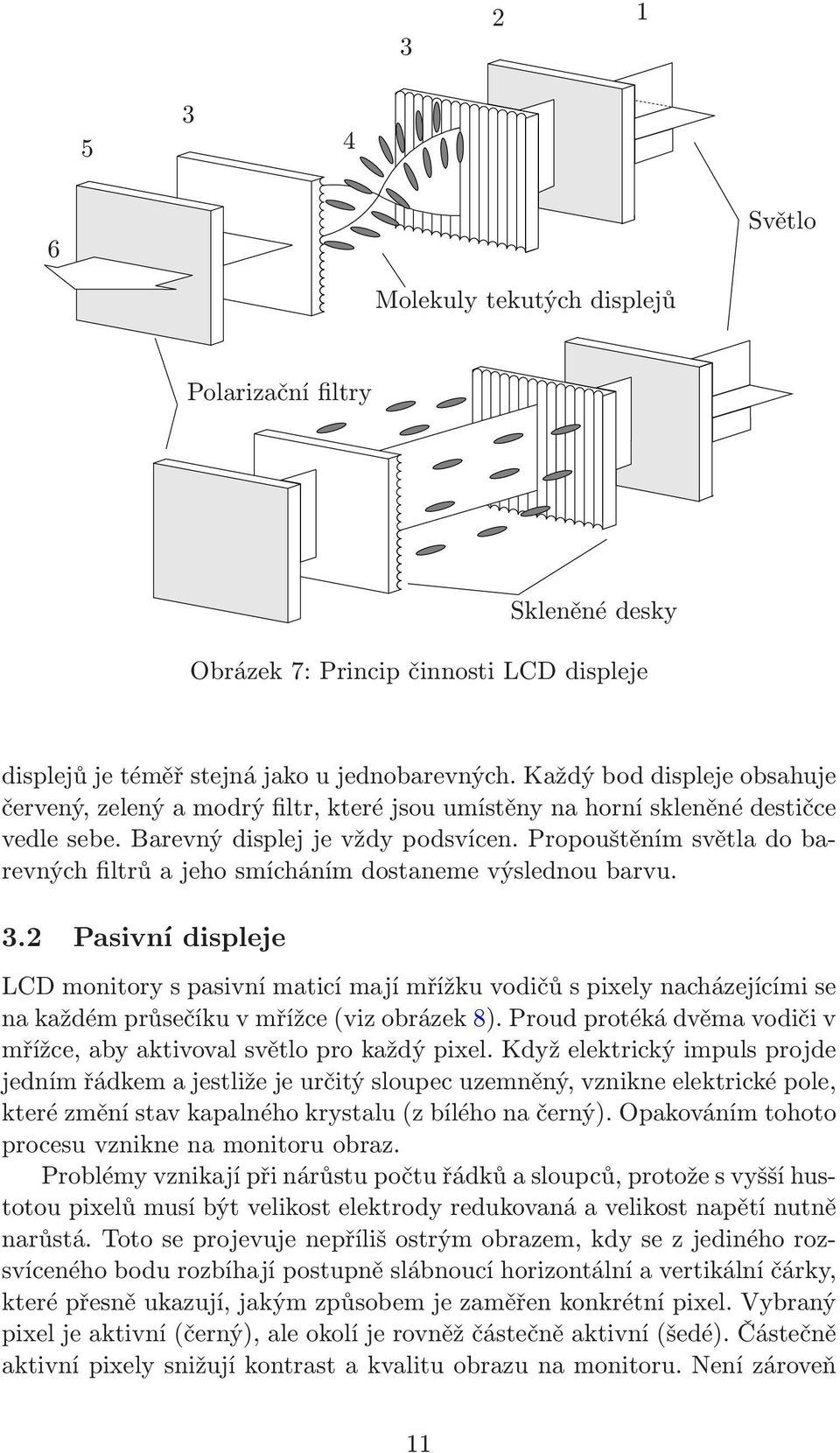 Propouštěním světla do barevných filtrů a jeho smícháním dostaneme výslednou barvu. 3.