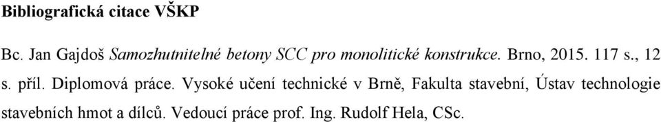 Brno, 2015. 117 s., 12 s. příl. Diplomová práce.