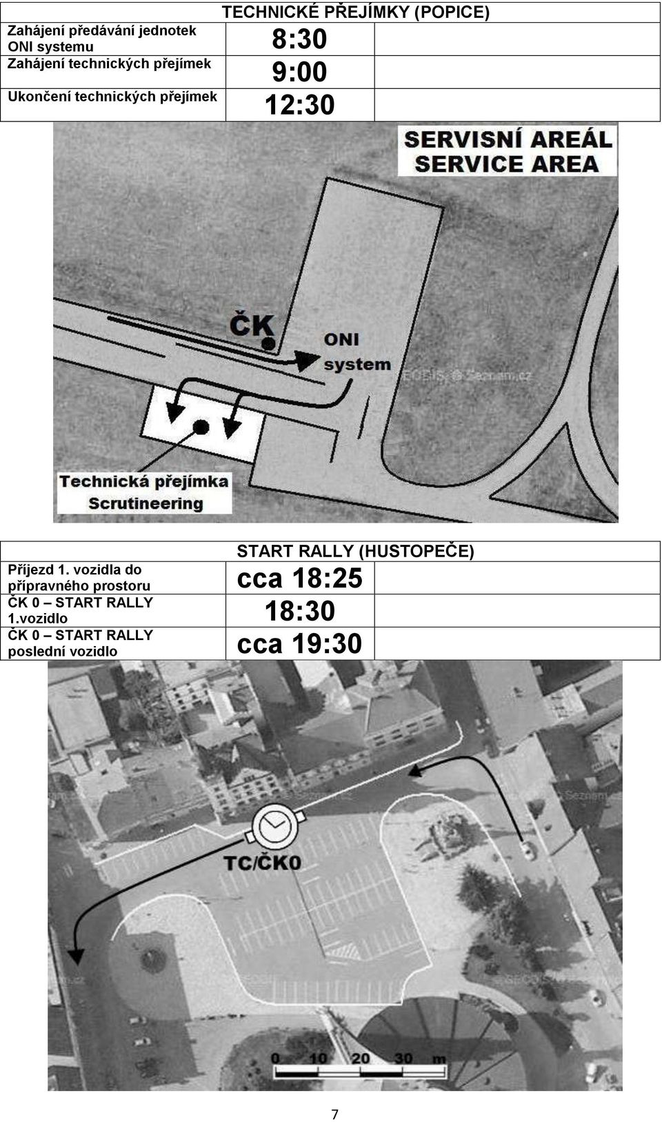 START RALLY (HUSTOPEČE) Příjezd 1.