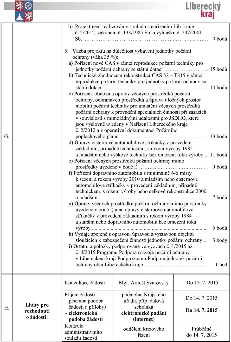 b) Technické zhodnocení rekonstrukcí CAS 32 T815 v rámci reprodukce požární techniky pro jednotky požární ochrany se státní dotací.