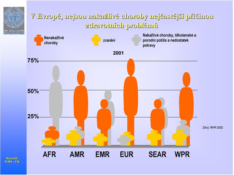 zranění 2001 Nakažlivé choroby, těhotenské a porodní potíže