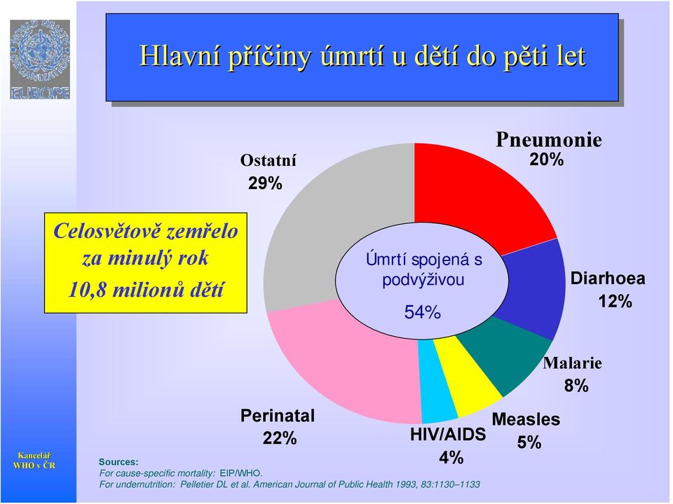 22% HIV/AIDS 4% Sources: For cause-specific mortality: EIP/WHO.