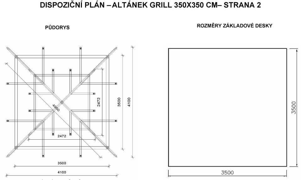 350X350 CM STRANA 2