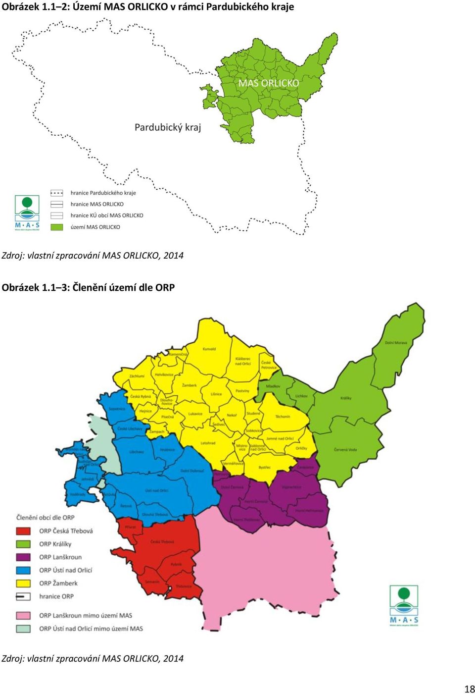 kraje Zdroj: vlastní zpracování MAS ORLICKO,