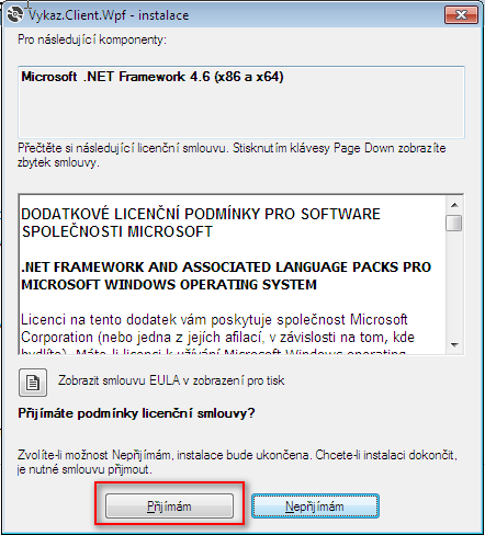 2.4 VLASTNÍ INSTALACE 2.4.1 STAŽENÍ A INSTALACE MICROSOFT.NET FRAMEWORK 4.