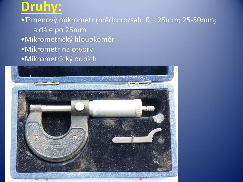 25mm Mikrometrický hloubkoměr