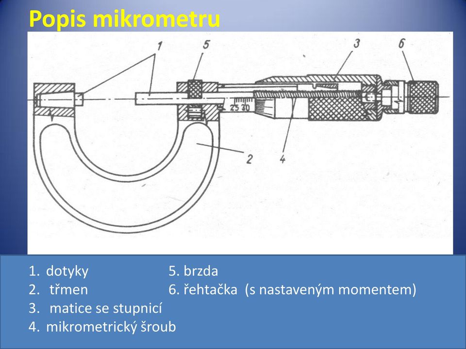 řehtačka (s nastaveným momentem) 3.