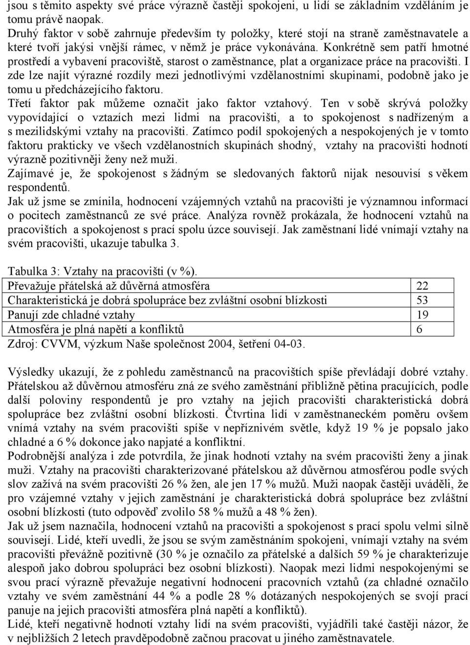 Konkrétně sem patří hmotné prostředí a vybavení pracoviště, starost o zaměstnance, plat a organizace práce na pracovišti.