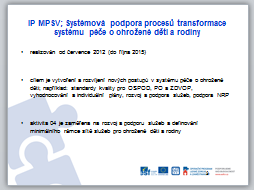 SLIDE 3: cíle: - seznámení se základními informacemi o projektu - proč toto téma, proč na tomto školení a jakého celku je to součást upozornění: následující přehled je spíše pro orientaci a přehled