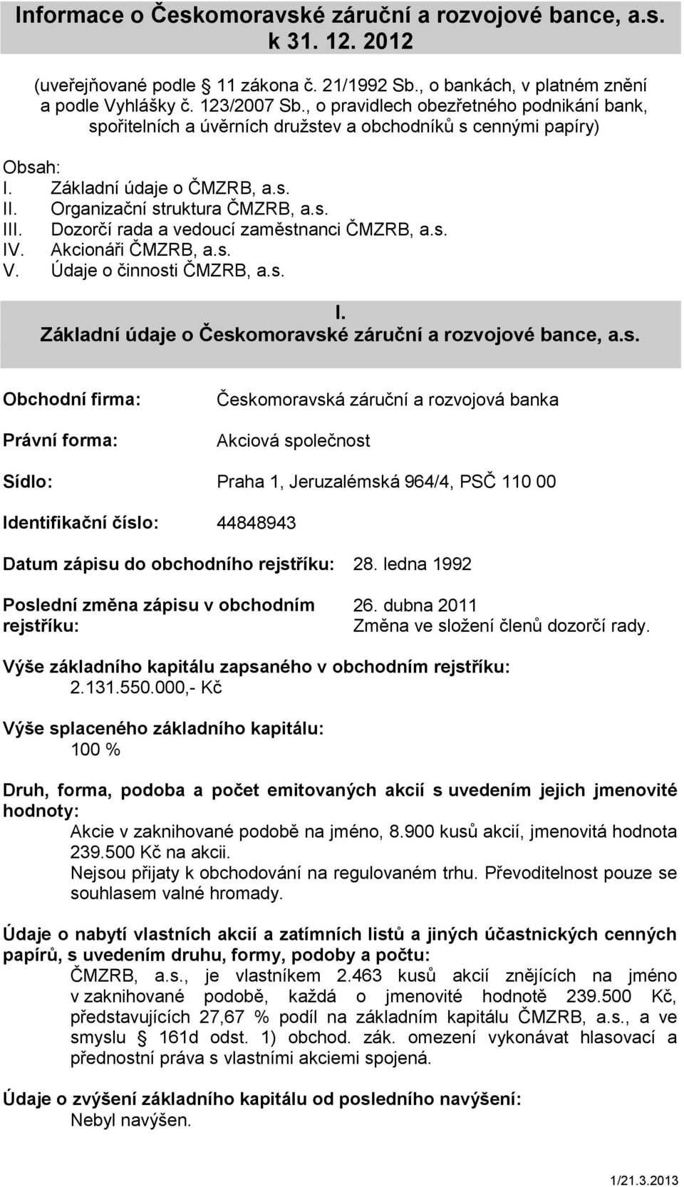 Dozorčí rada a vedoucí zaměst