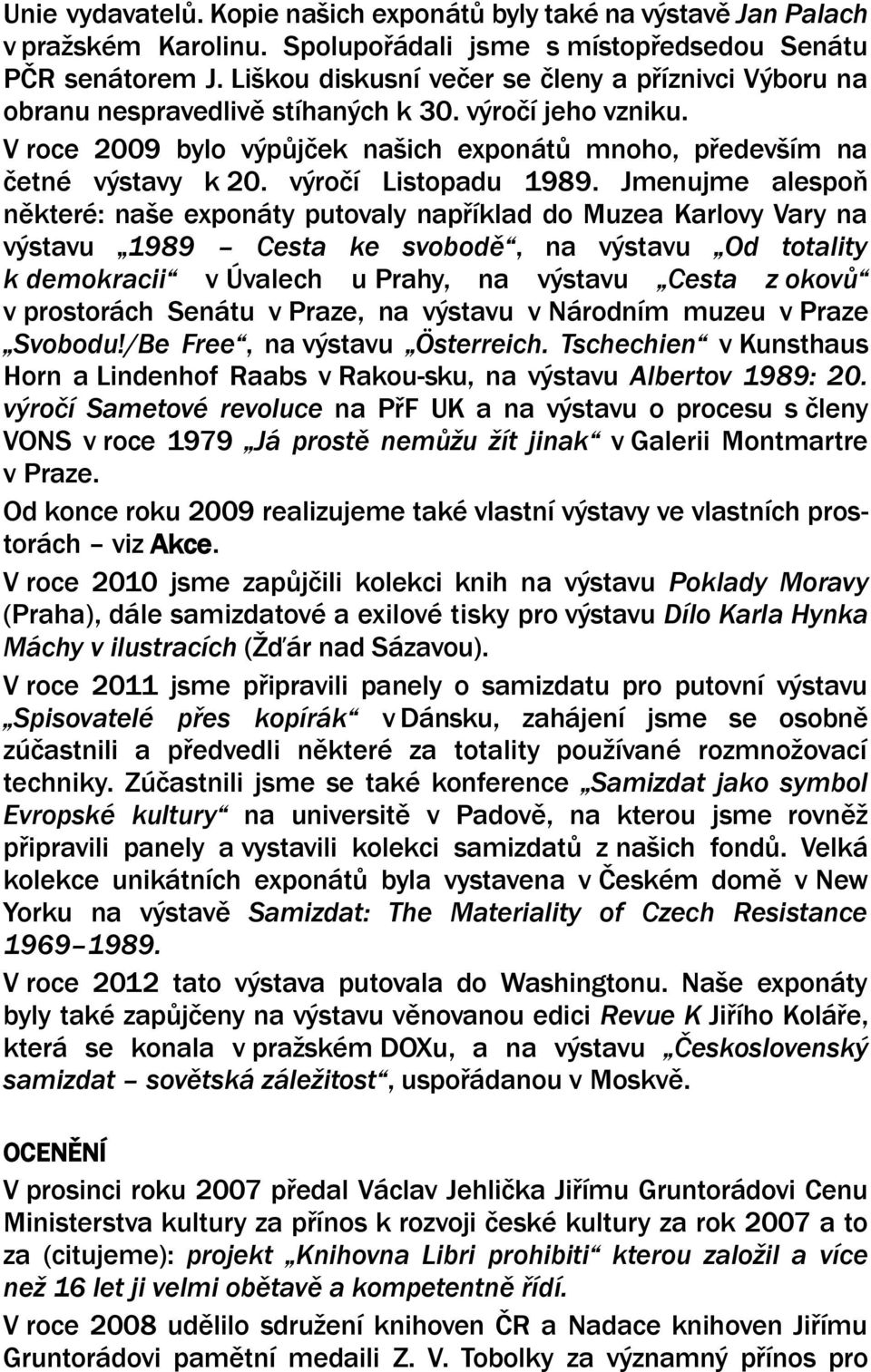 výročí Listopadu 1989.