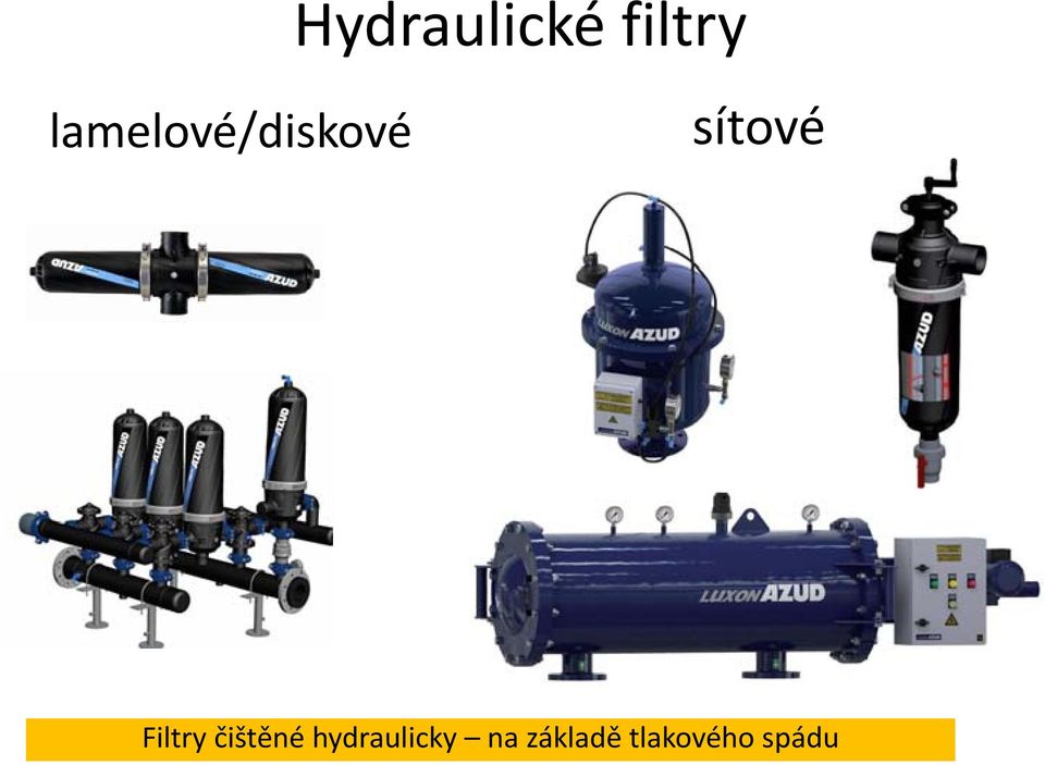 Filtry čištěné