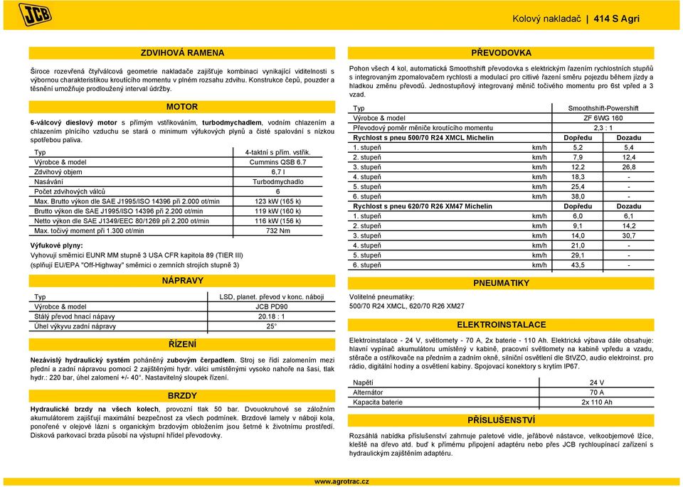 MOTOR 6válcový dieslový motor s přímým vstřikováním, turbodmychadlem, vodním chlazením a chlazením plnícího vzduchu se stará o minimum výfukových plynů a čisté spalování s nízkou spotřebou paliva.