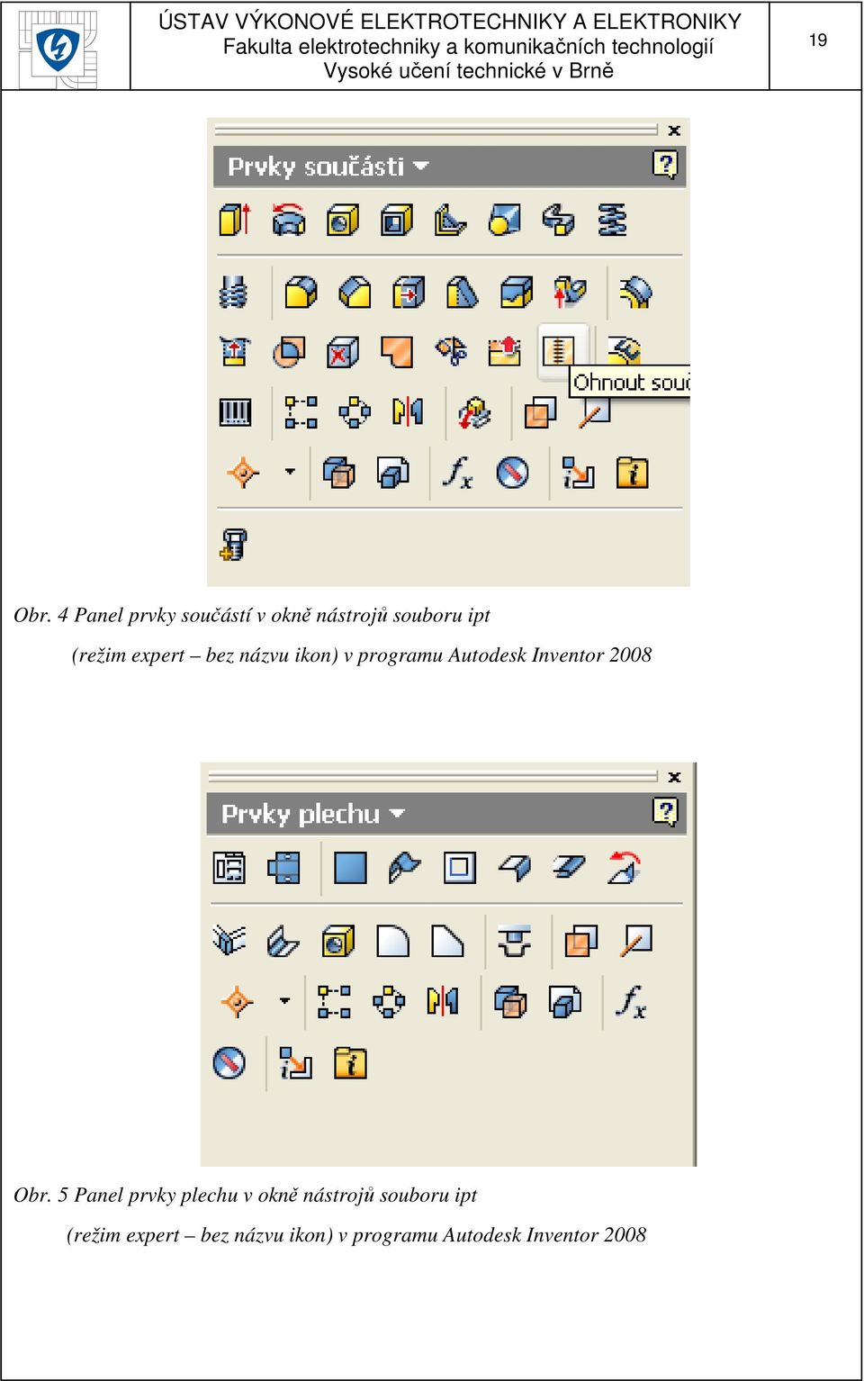 expert bez názvu ikon) v programu Autodesk Inventor 2008