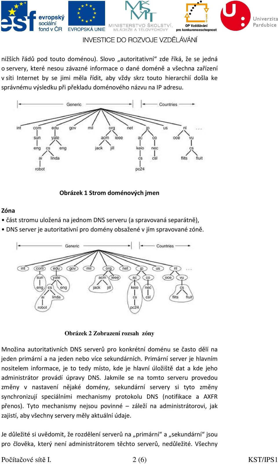 správnému výsledku při překladu doménového názvu na IP adresu.