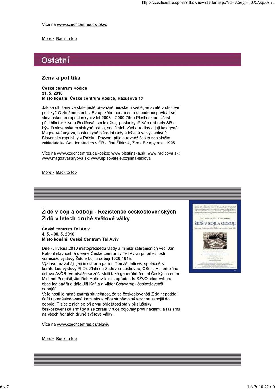 O zkušenostech z Evropského parlamentu si budeme povídat se slovenskou europoslankyní z let 2005 2009 Zitou Pleštinskou.