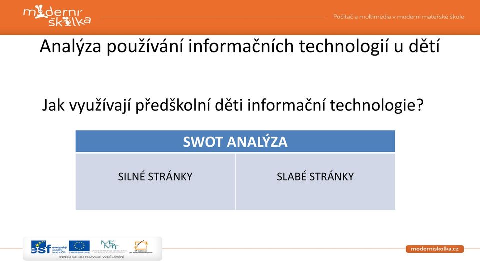 předškolní děti informační